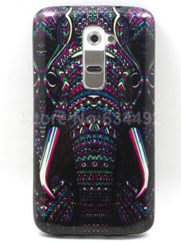 Накладка для LG G2 mini D618 "Слон" (чорний силікон)-0